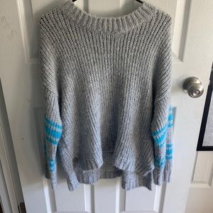 Aerie gray and blue sweater size S